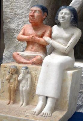 Muse du Caire - Le nain Seneb et sa famille