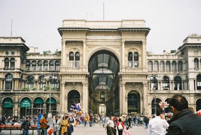 An impressive building in  the Piazza.  It was a public holiday and everything was shut but people were still around.