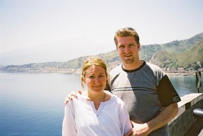 Halfway up the mountain on our way to Taormina, about a 90 minute drive north of Melilli.