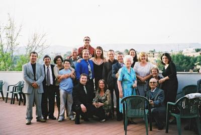 A small part of the massive family. It was just after the wedding reception where we enjoyed a 7 course meal.