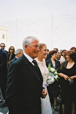 The bride and her father.