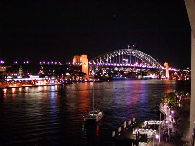 Sydney Harbor Bridge at night