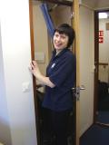 Olga, our cabin stewardess