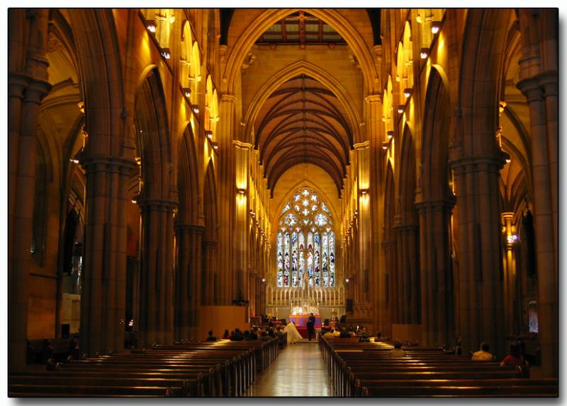 Wedding at St. Marys Cathedral, Sydney