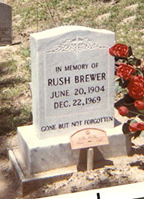 Rush Brewer's Grave Site