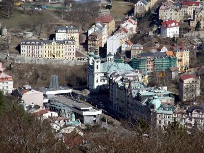 Karlovy Vary view from Diana lookout