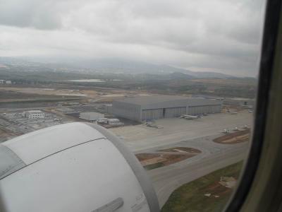 Above Athens International Airport