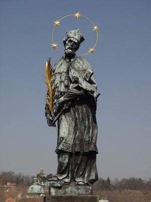 Statue on Charles Bridge