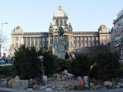 National Museum, Saint Venceslas statue and Monument for the victims of Communism