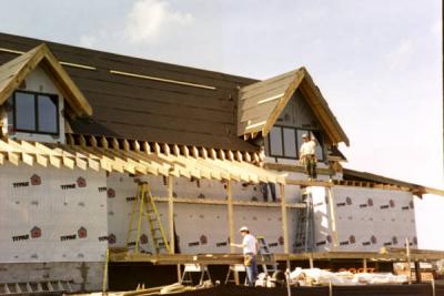 so that the rafters over the porch can be supported
