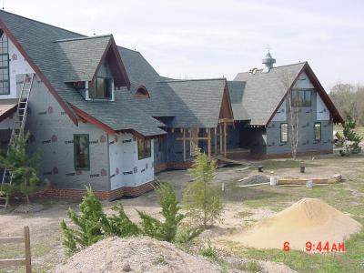 This photo looks like a house in a miniature train setup