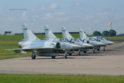 A line up of Mirage 2000's