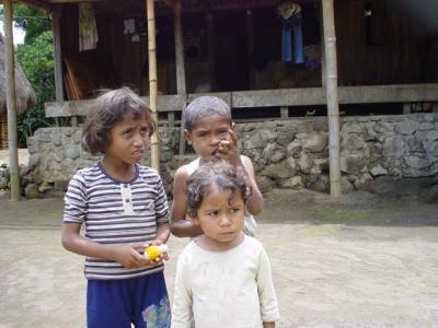 village kids near Bajawa, Flores