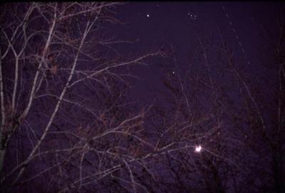 Moon, Saturn and Jupiter