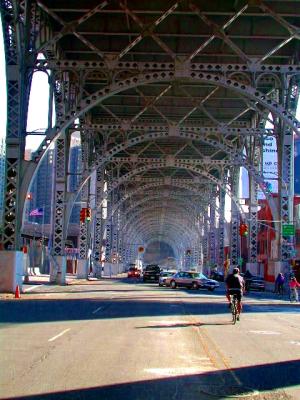 This is part of the temporary detour on The Hudson River Greenway