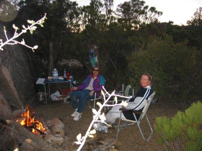 Saturday night in camp