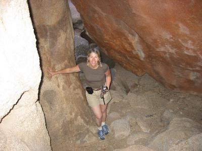 Jeanette in the tunnel