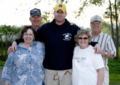 Uncle Young, Aunt Faye, Granny and Poppy with Walter