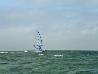 Windsurfing on Laguna Madre
