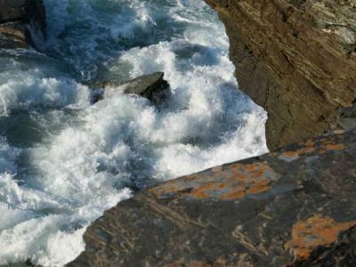 On the Edge - Trebarwith Strand, Cornwall.