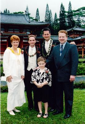 A and J with A's brother Mike nephew Jace mom Sarah.JPG