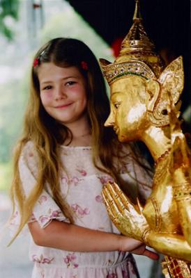 Alex with Golden Statue 2.JPG