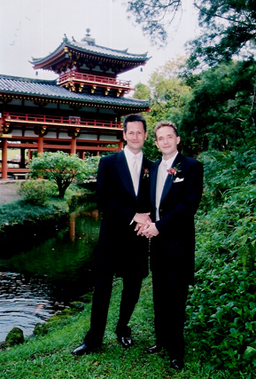 justin and anthony back of temple.JPG