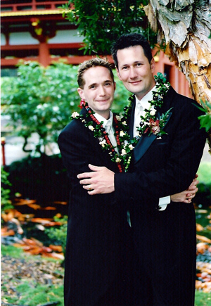 Justin and Anthony by tree2.JPG