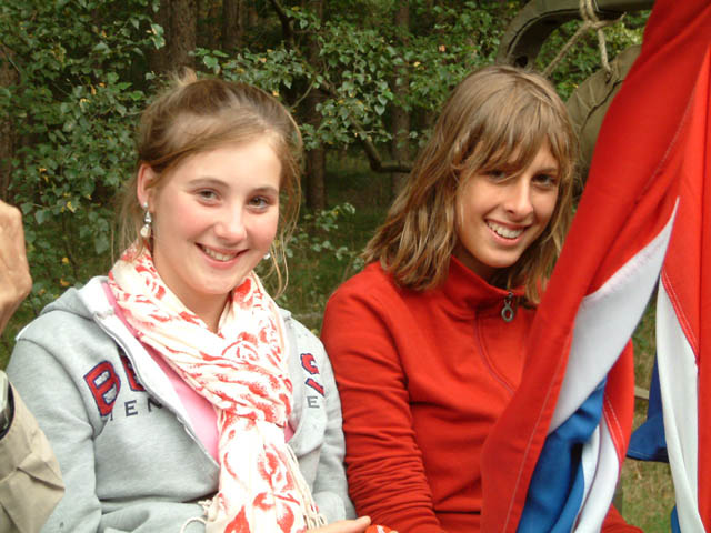 Our flag-bearing guests in the Dodge