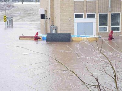 Diving anyone?  No - just walking around the firehouse