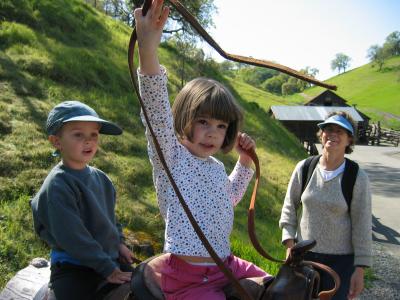 Cowgirl & friends at Borges Ranch