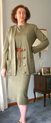 Olive Knit Suit