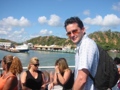 Brian on the ferry