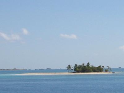 Passing a tiny island