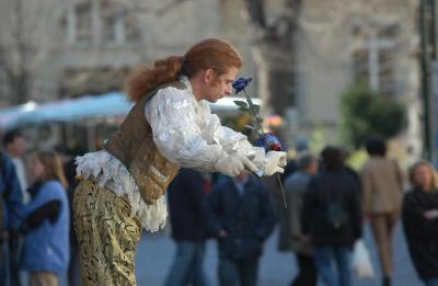 Artist in the Hauptstrasse