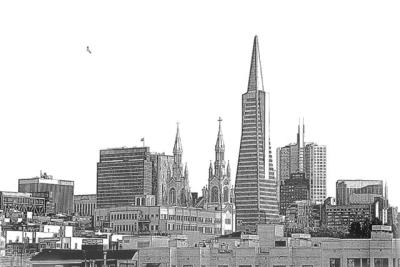 SF Skyline Sketch