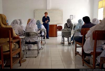Indonesian nursing students at the University Hospital