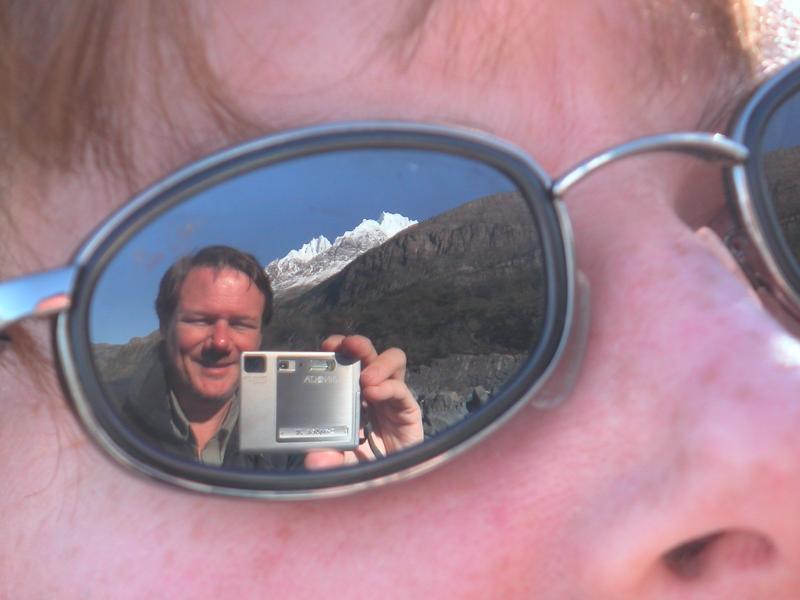 Freckly Jackie, Peter, our camera and mountains