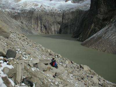 Jackie above the lago