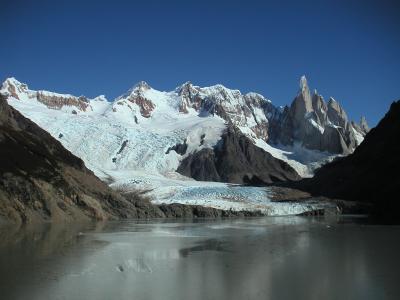 Three glaciers combine