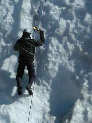 Peter climbing