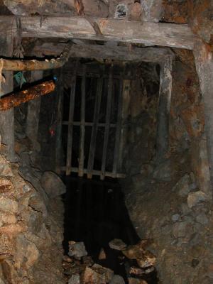 Door protecting a miners area