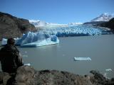 Peter contemplating glaciers