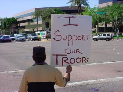 I support our troops