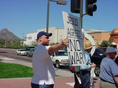 jesus agrees no war