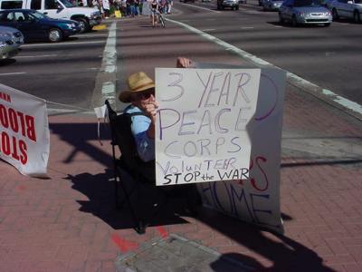 3 year peace corps volunteer stop the war
