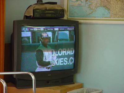 the Diamondbacks  at Bill's barber shop