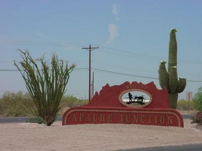 entering Apache Junction on the Apache trail