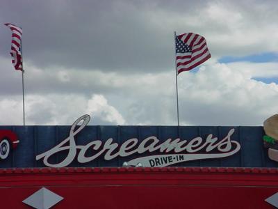 flags at Screamers