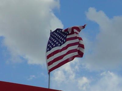 the American flag  at Screamers Wickenburg